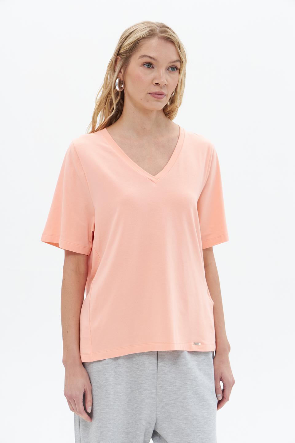 Футболка Cinque женская персиковая
