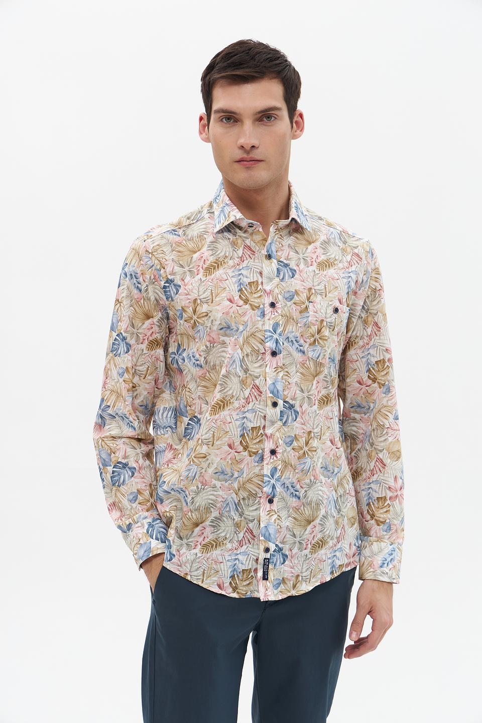 Рубашка Casa Moda с тропическим принтом