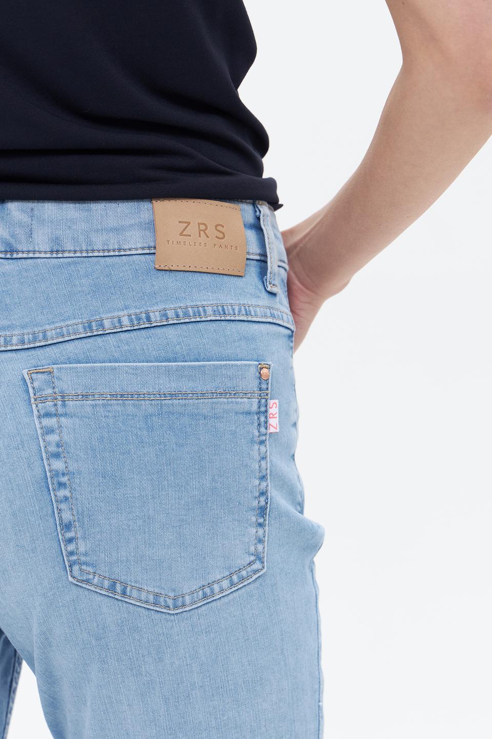 Джинсы ZRS клеш голубые