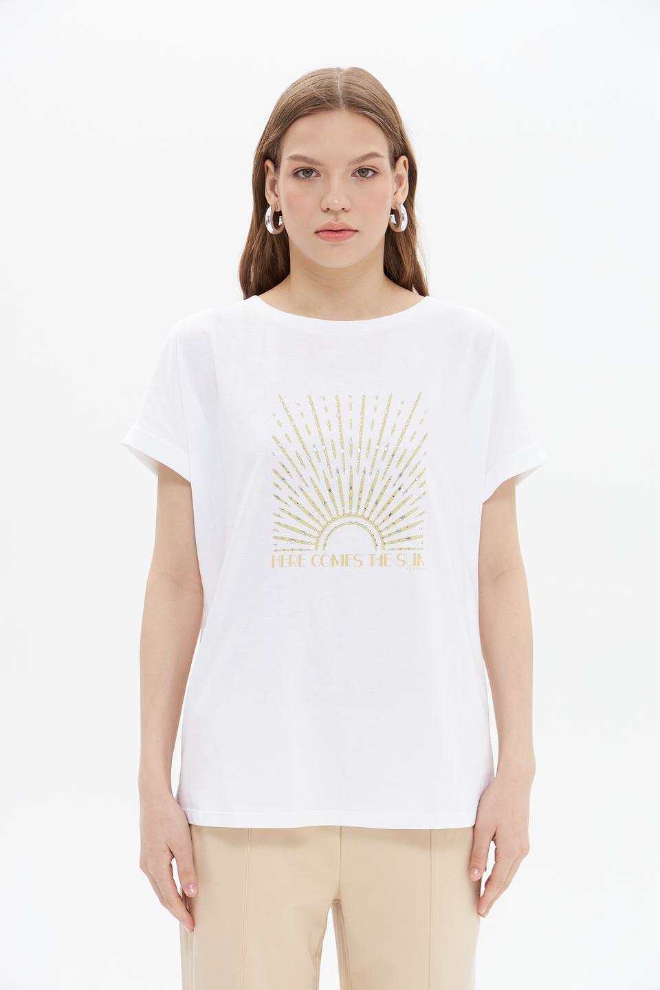 Футболка UNQ с принтом "Here Comes The Sun"