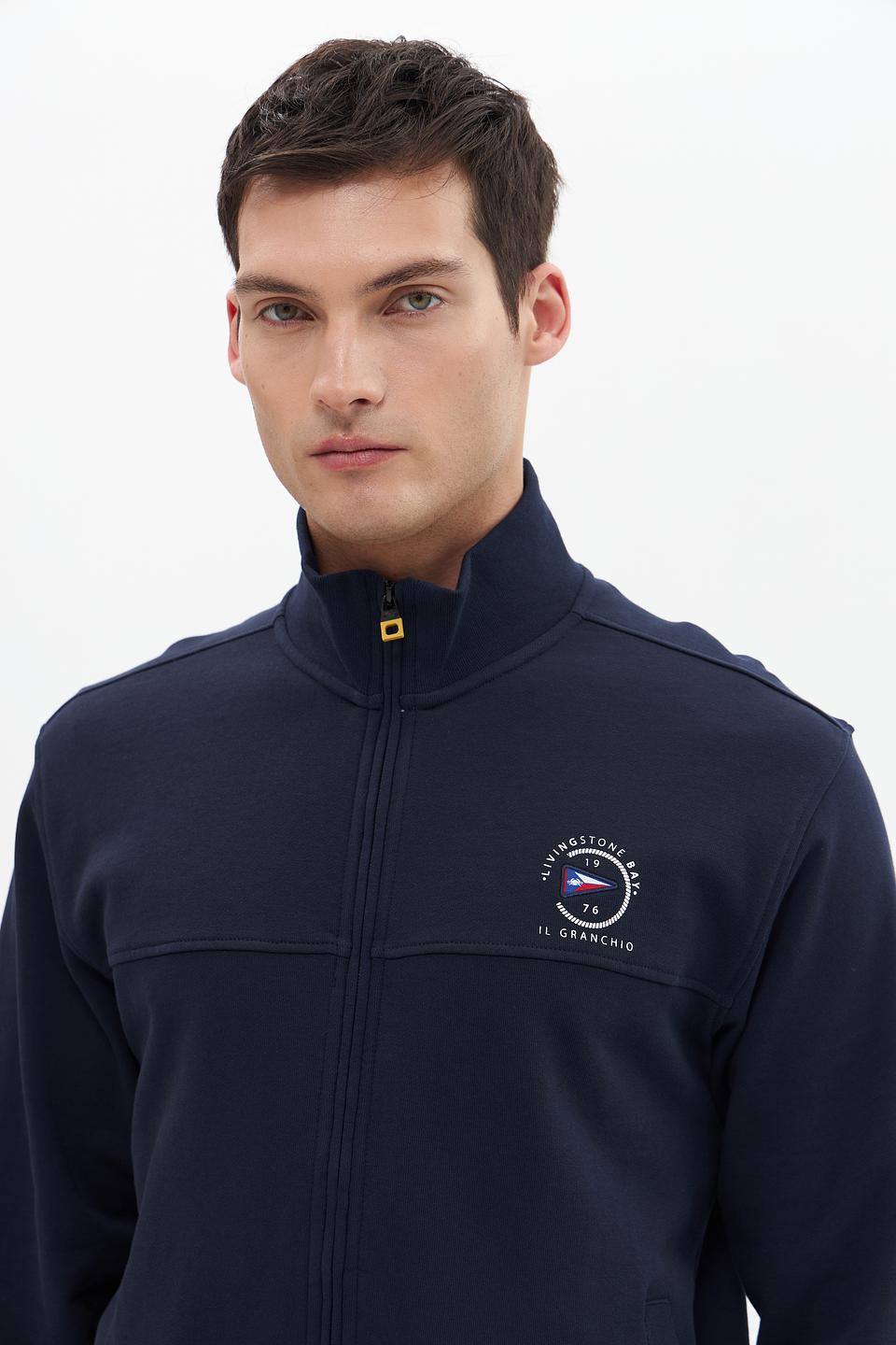 Кардиган Granchio синий с логотипом