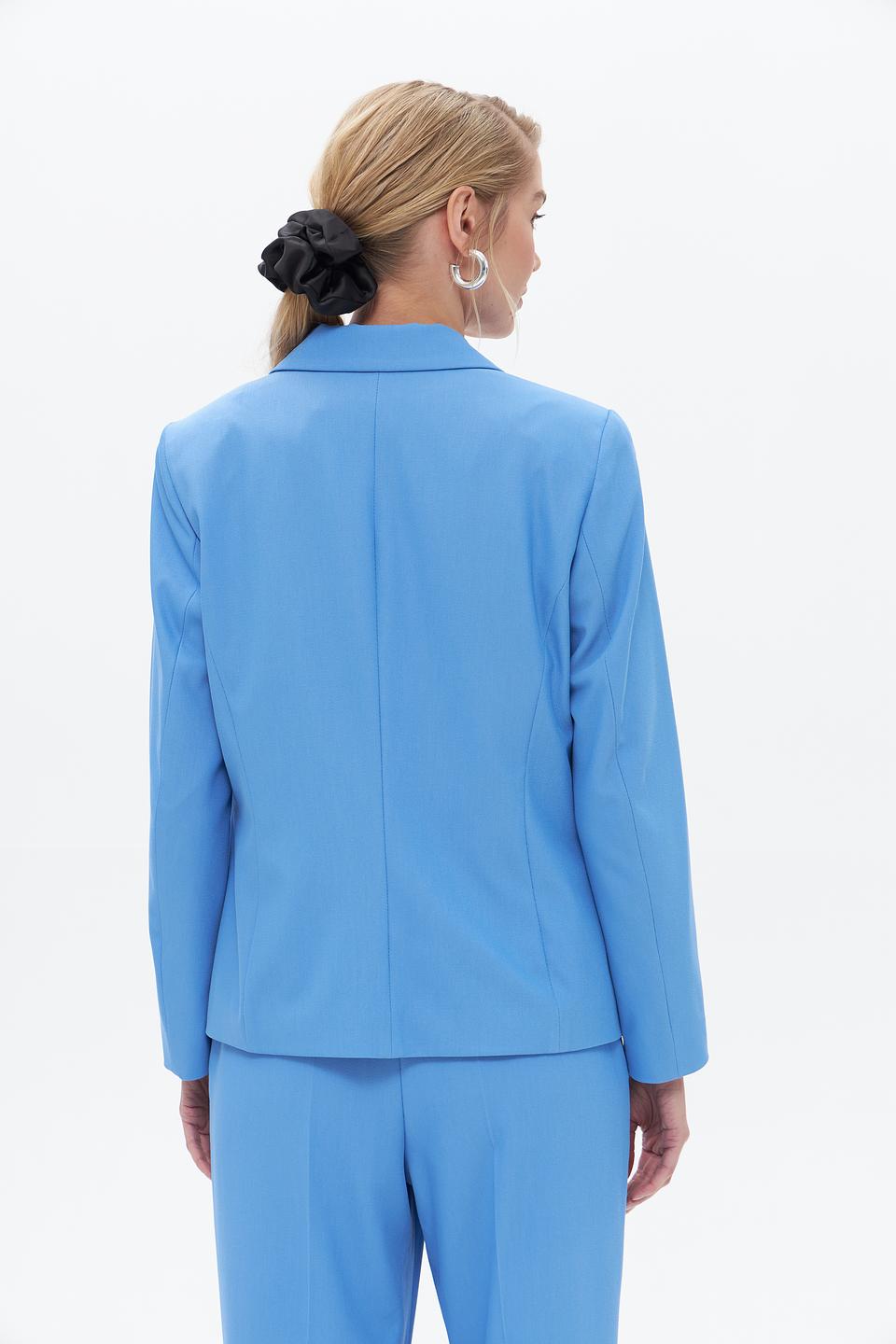 Жакет Bianca голубой приталенный