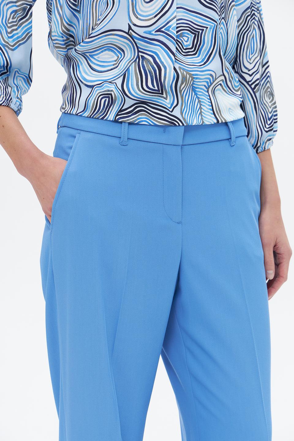 Брюки классические Bianca голубые