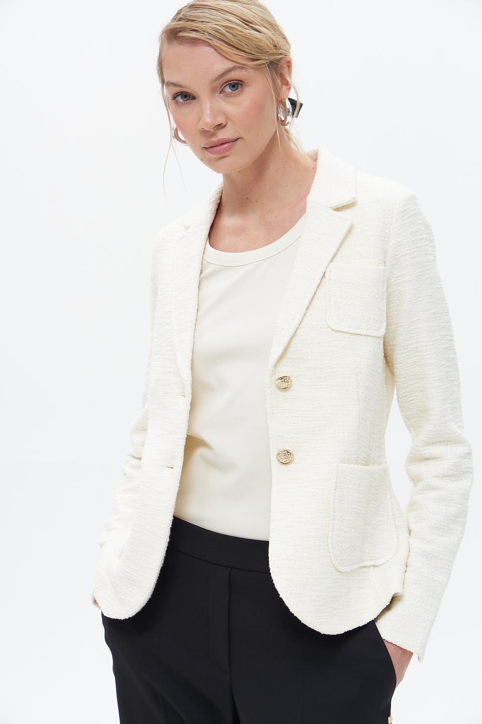 Жакет Oui женский молочный