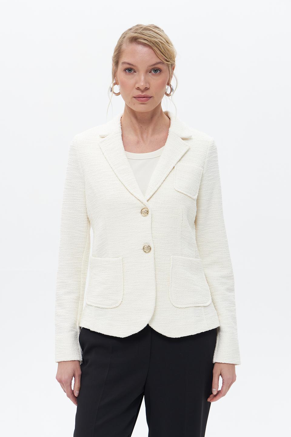 Жакет Oui женский молочный
