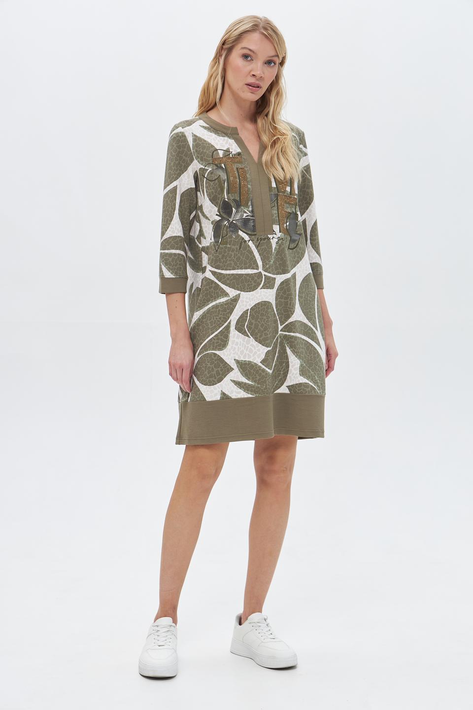 Платье Betty Barclay с принтом хаки