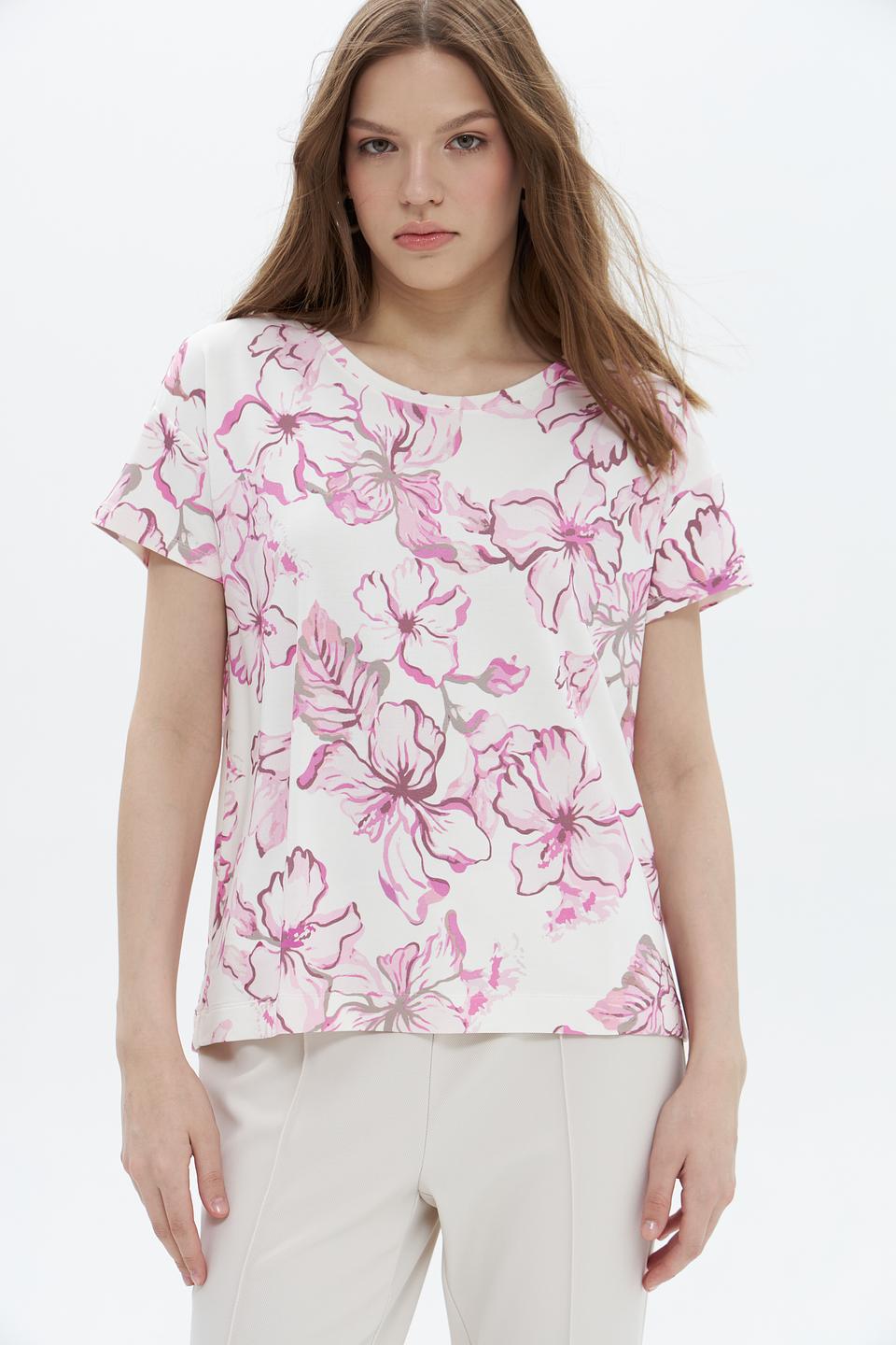 Футболка Monari с цветочным принтом