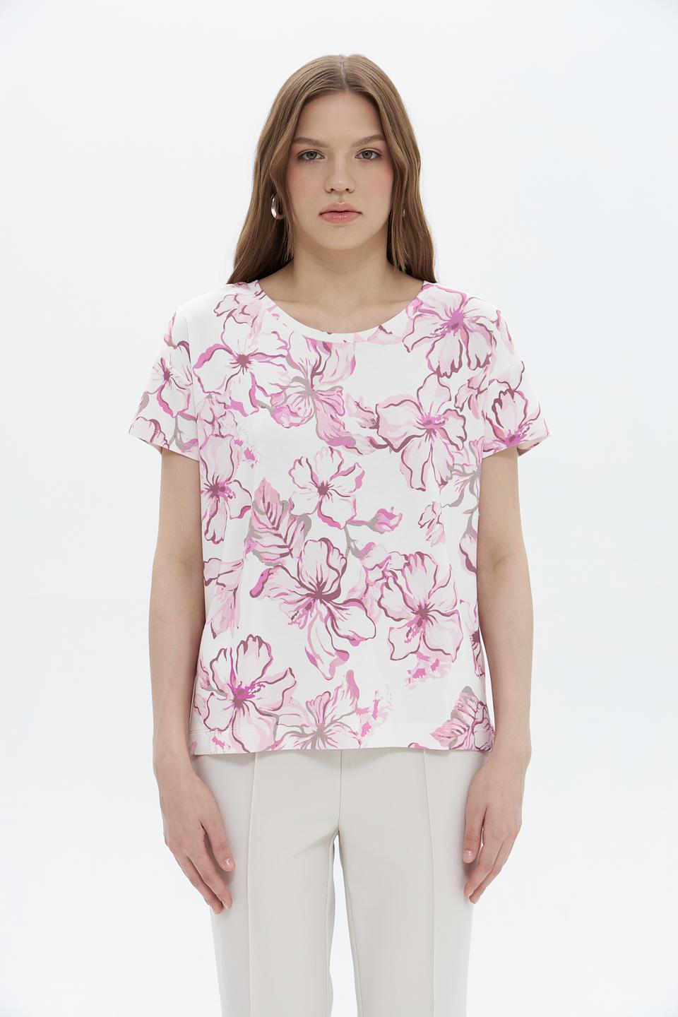 Футболка Monari с цветочным принтом
