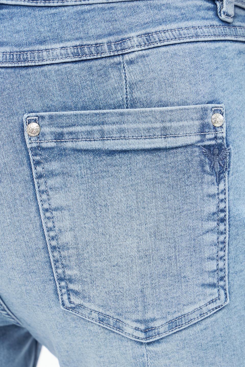 Джинсы Monari с вышивкой голубые