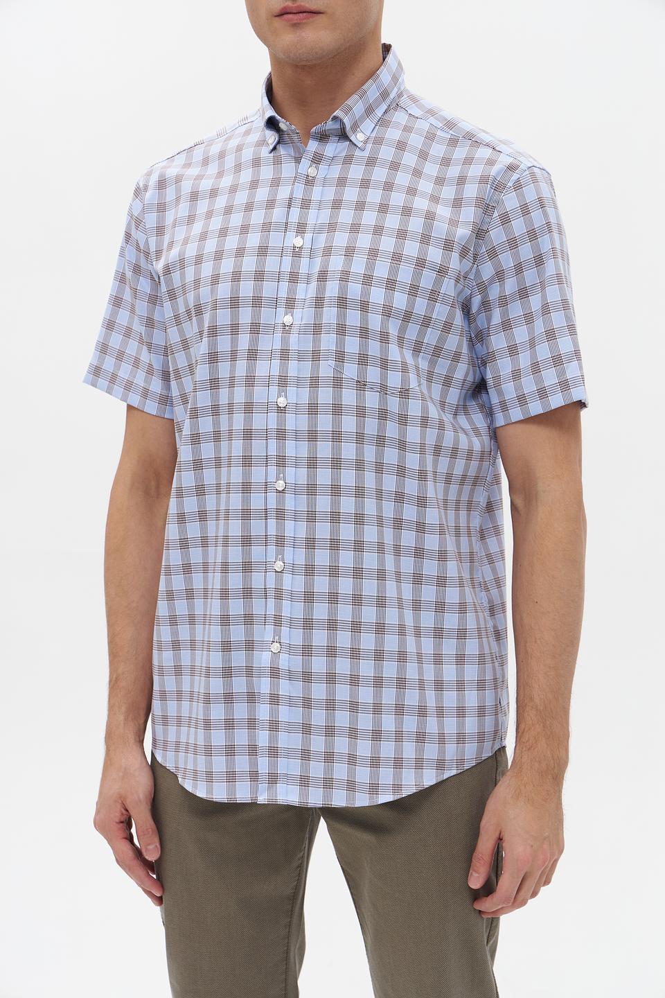 Рубашка кр-рукав Seidensticker в клетку