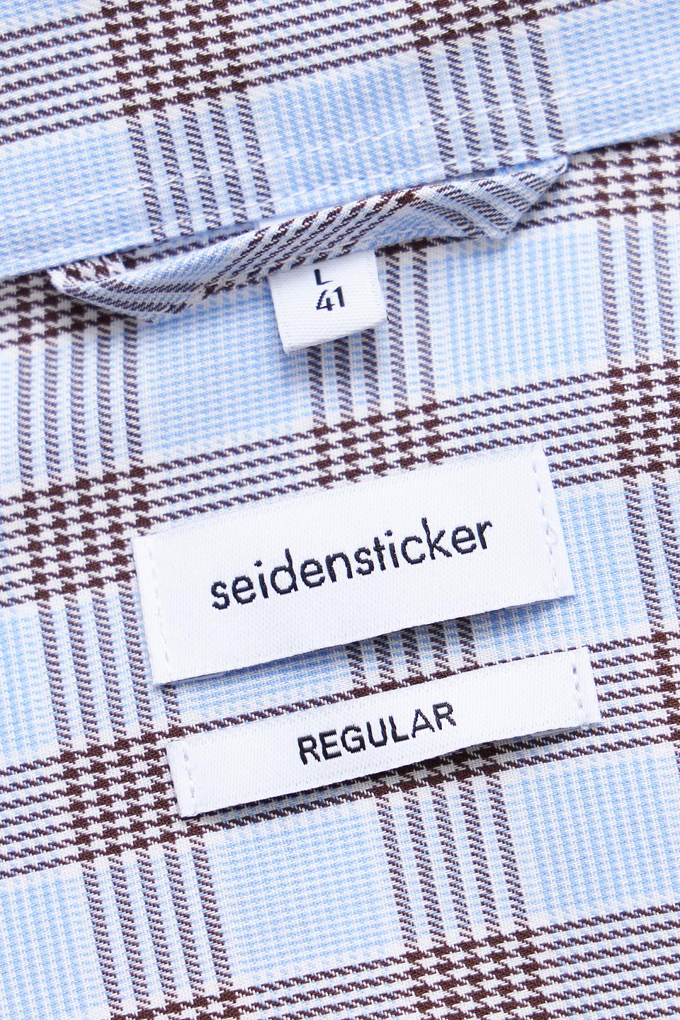 Рубашка кр-рукав Seidensticker в клетку