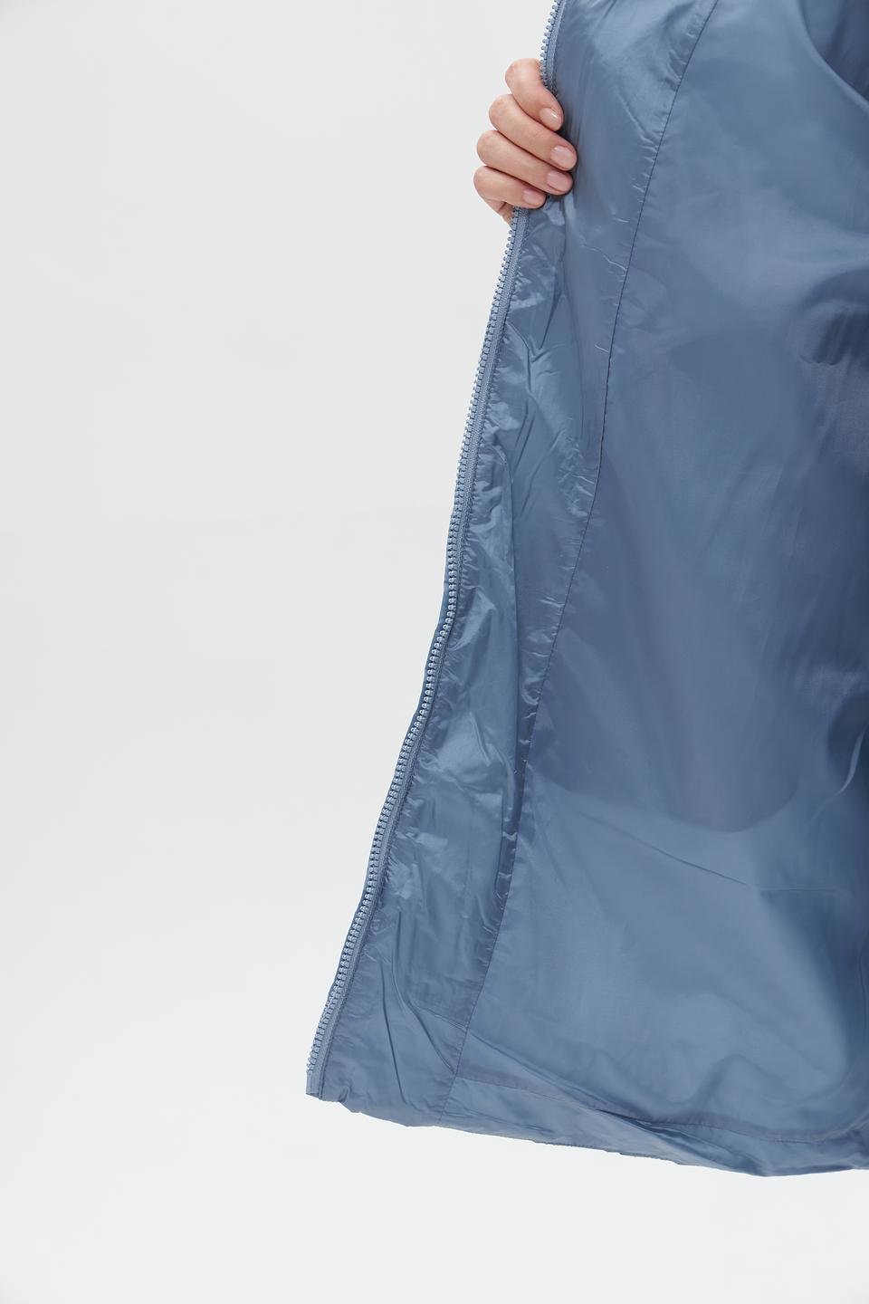 Пальто Baronia стеганое голубое