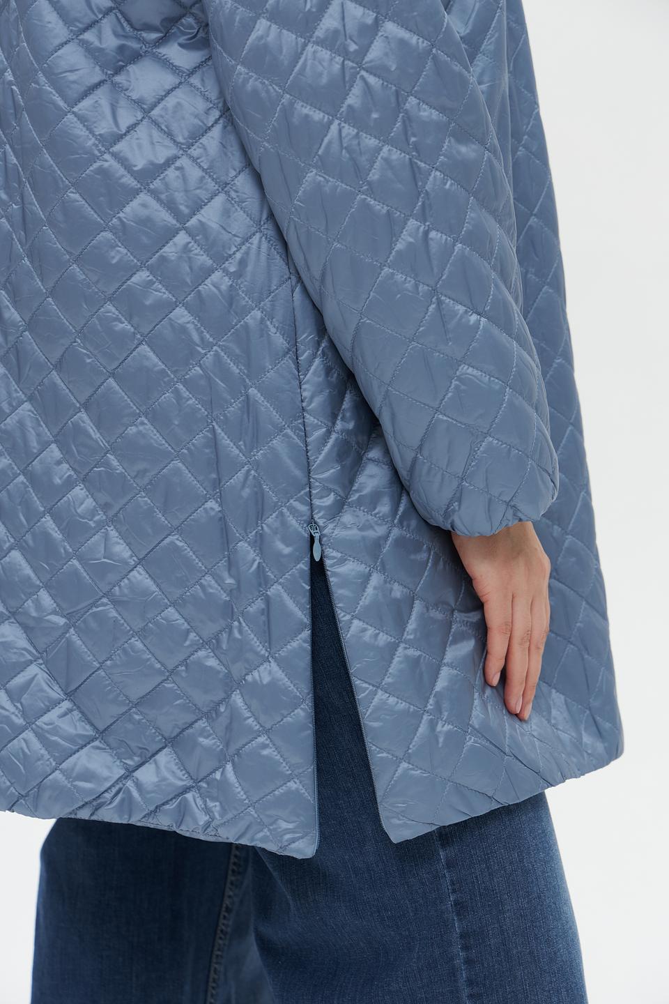 Пальто Baronia стеганое голубое