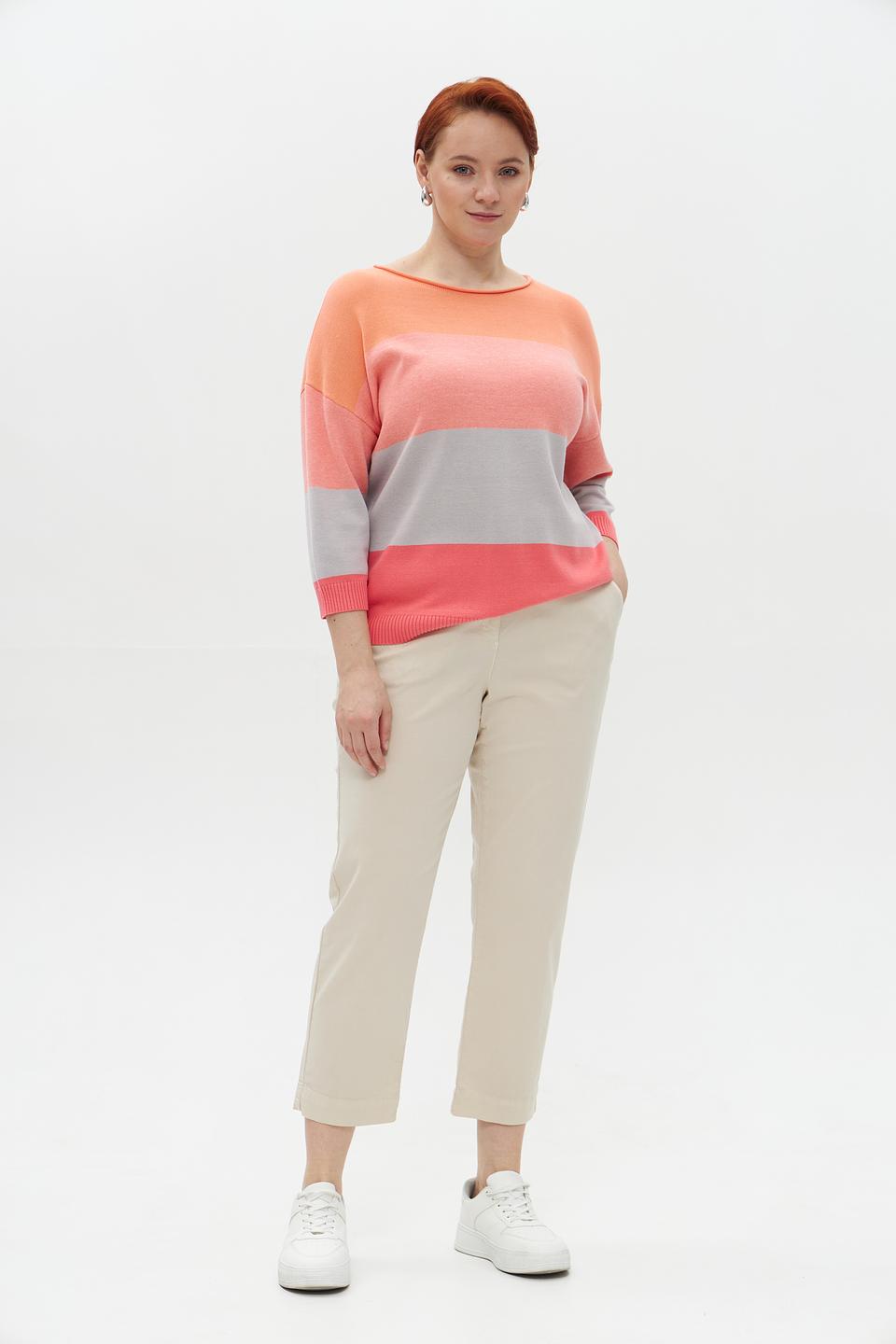 Пуловер в полоску Lebek