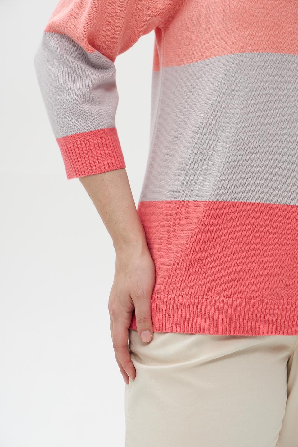 Пуловер в полоску Lebek