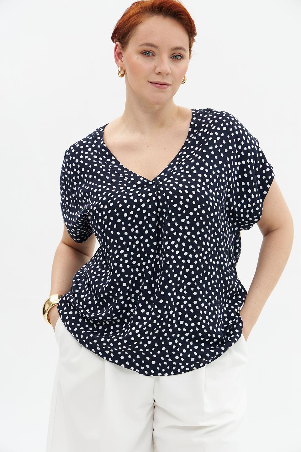 Блузка Samoon в горошек