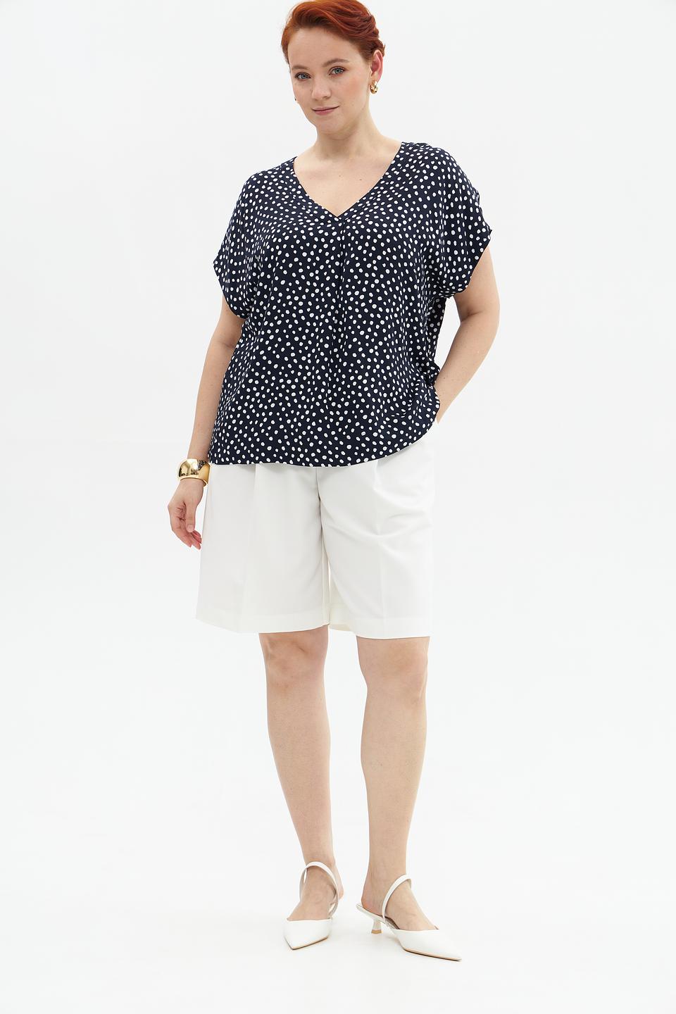 Блузка Samoon в горошек