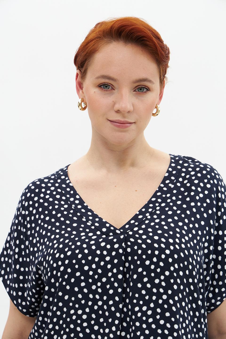 Блузка Samoon в горошек