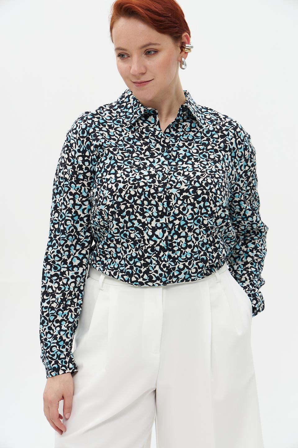 Блузка Lebek с принтом