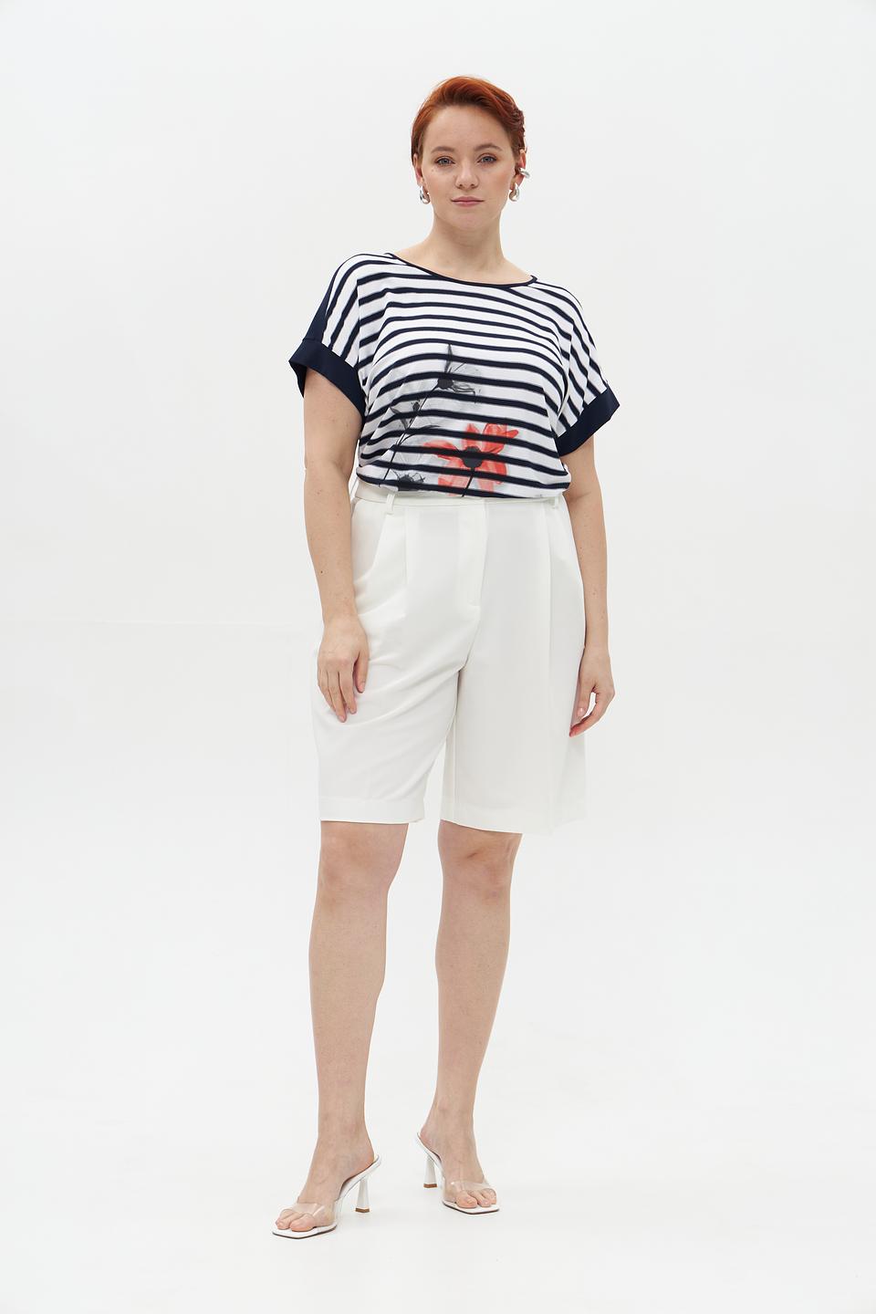 Футболка Gollehaug в полоску с маками