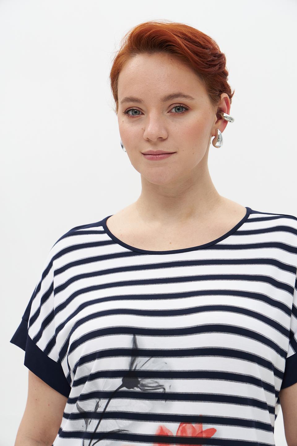 Футболка Gollehaug в полоску с маками