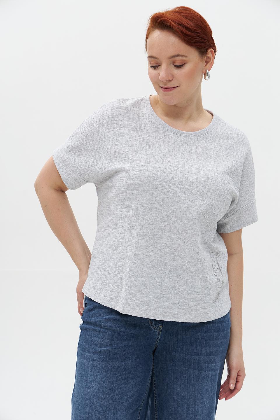 Блуза Rabe collection серая с принтом