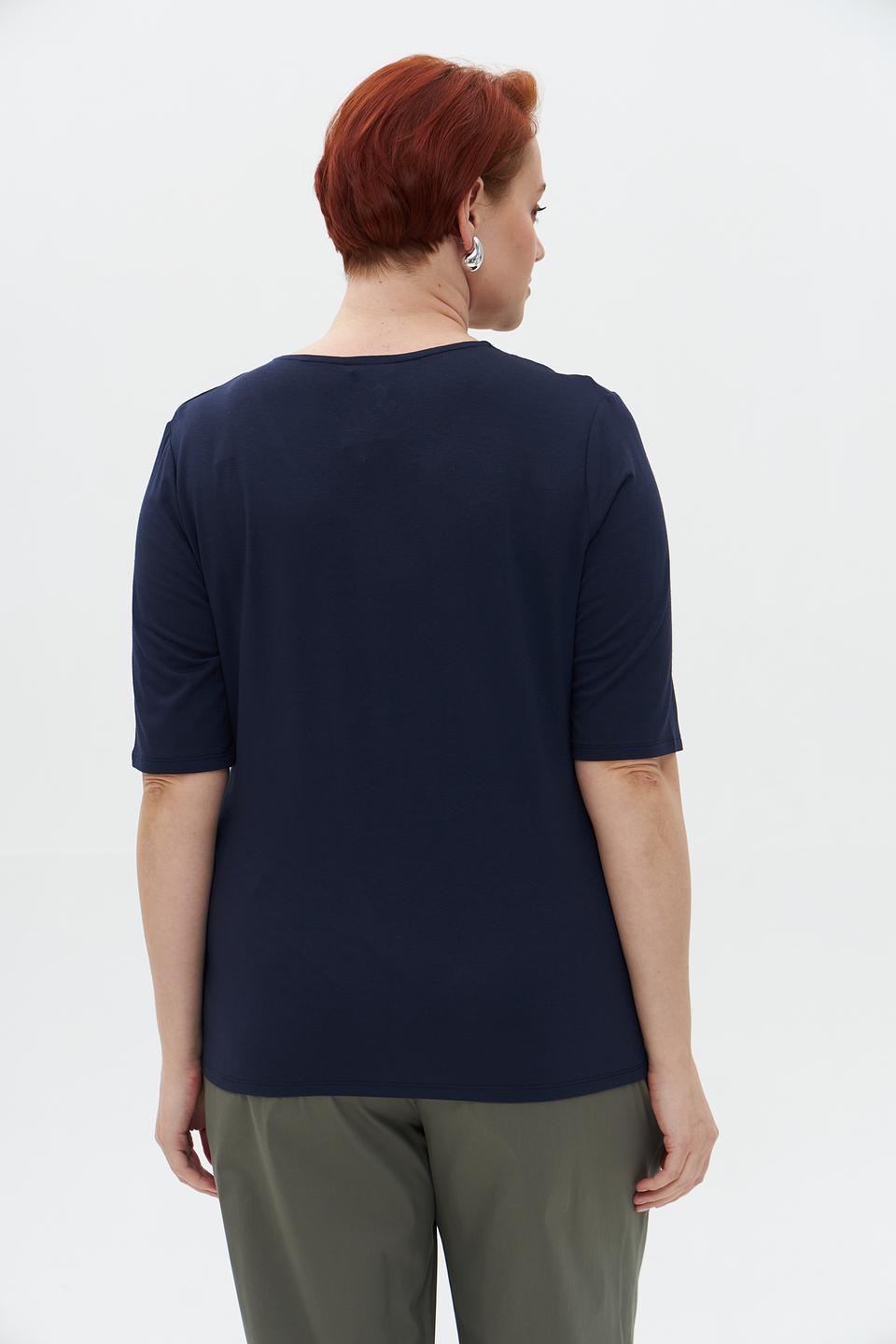 Футболка Lebek с V-образным вырезом