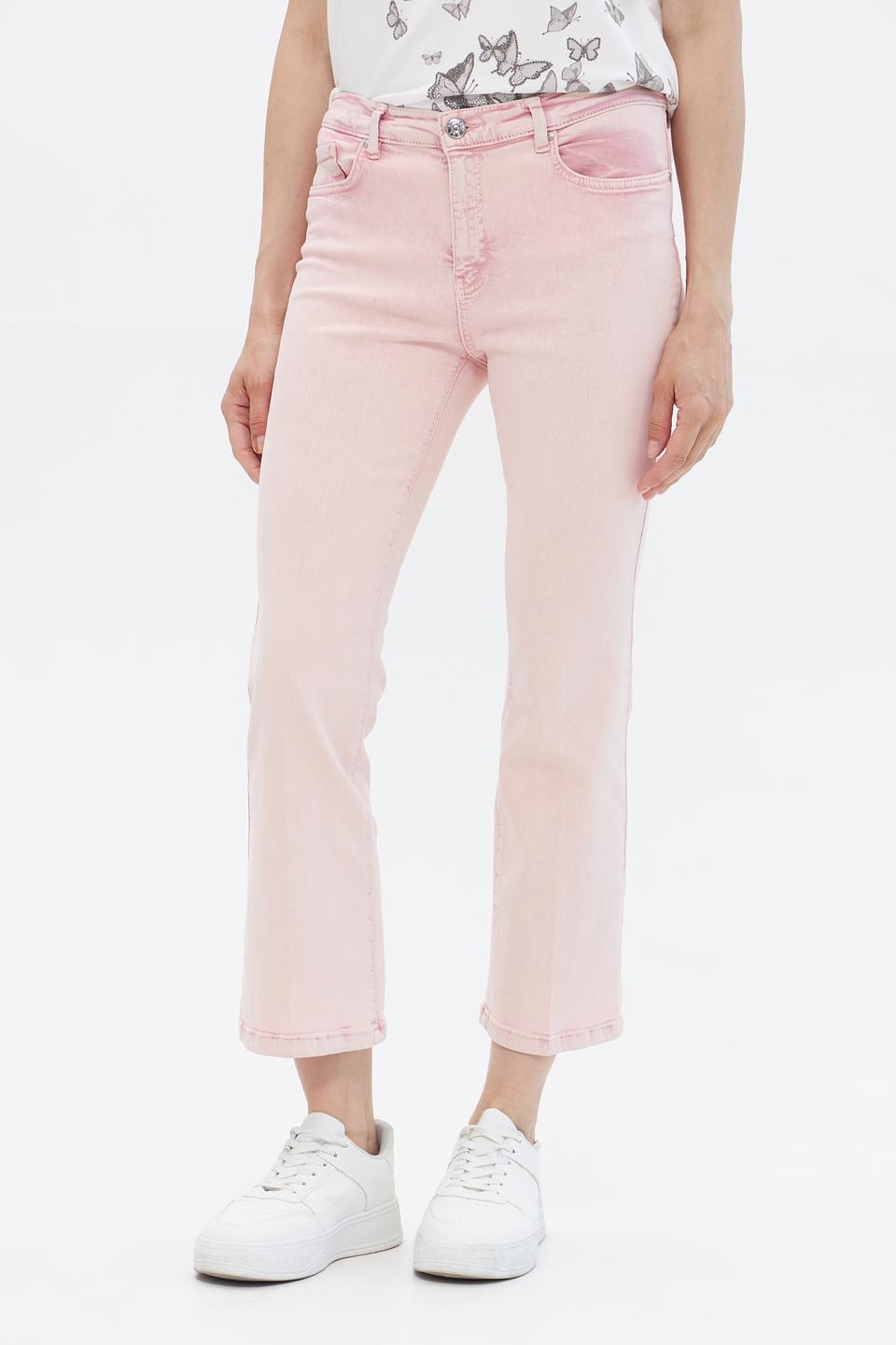 Джинсы Oui розовые прямые