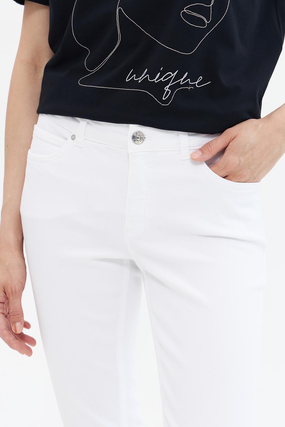 Джинсы Oui белые прямые