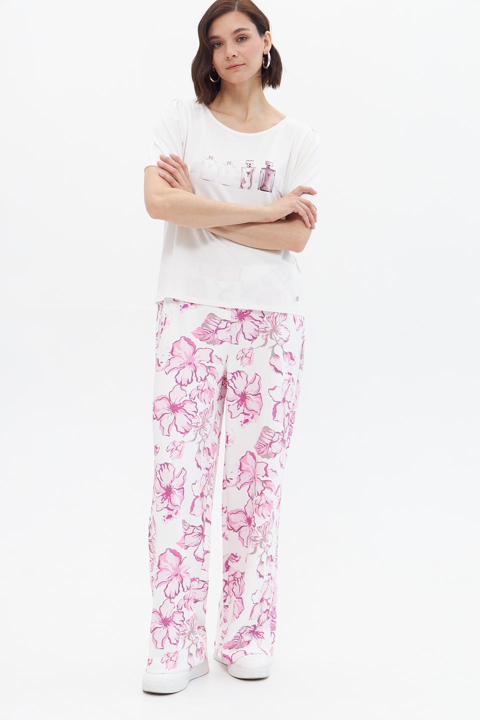 Брюки Monari с цветочным принтом