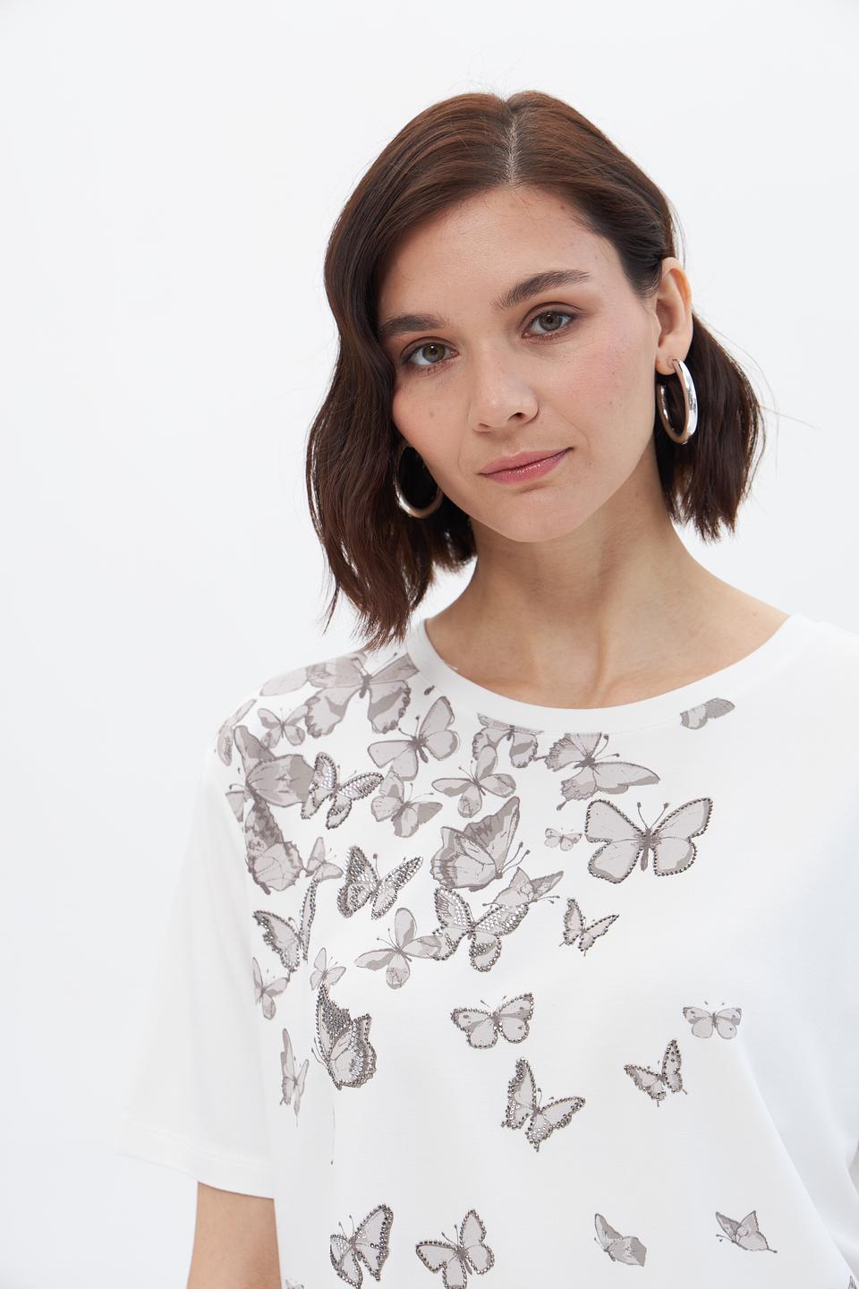 Футболка Monari с бабочками