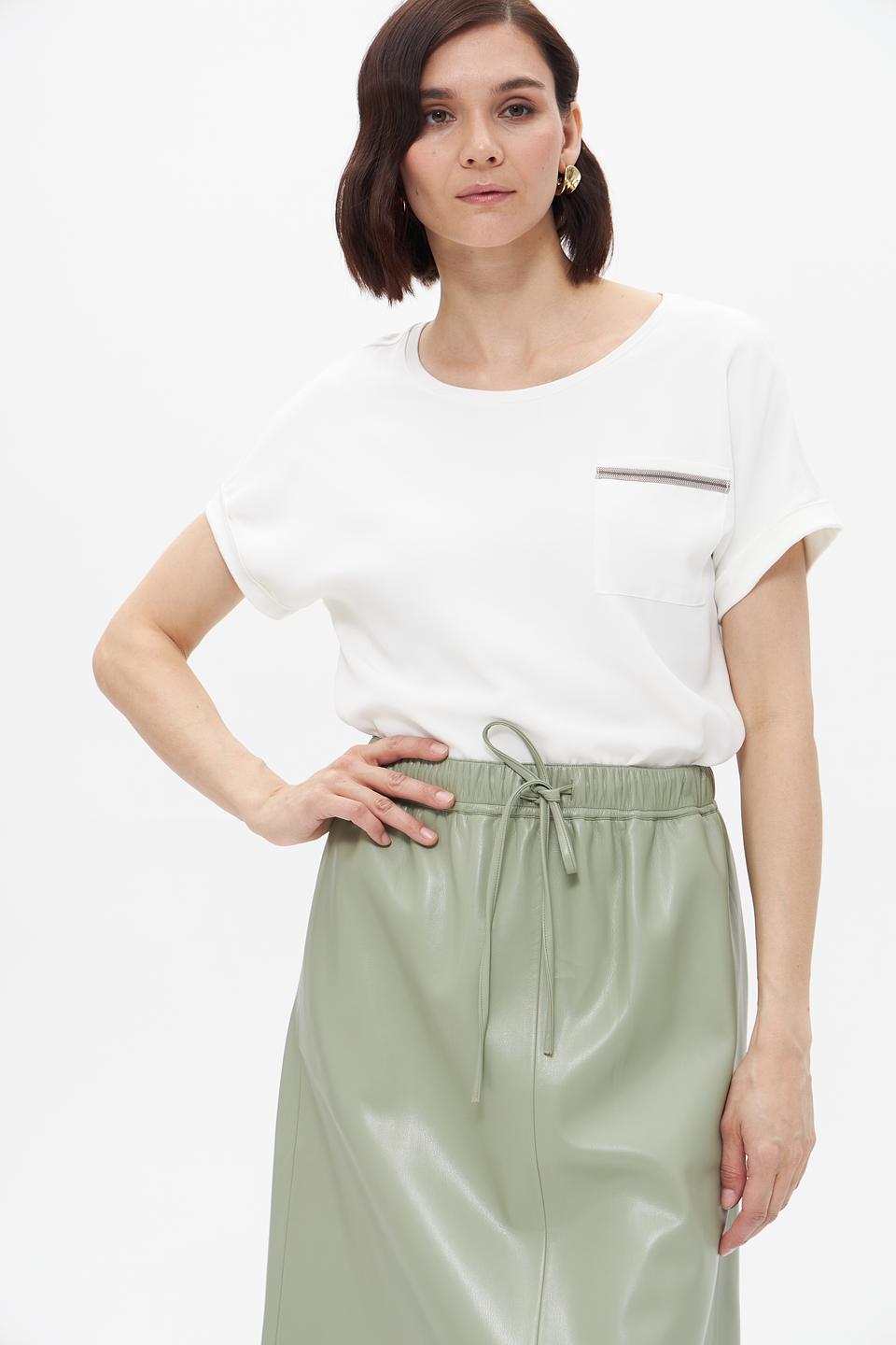 Блуза Tuzzi с карманом белая