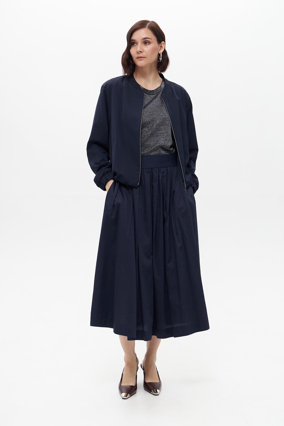 Юбка Bugatti плиссированная тёмно-синяя