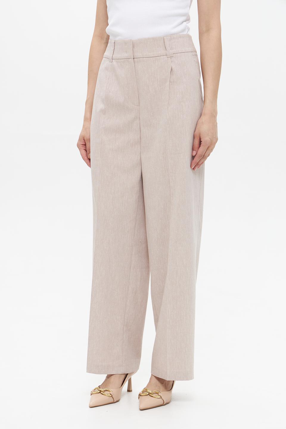 Брюки классические Betty and Co бежевые