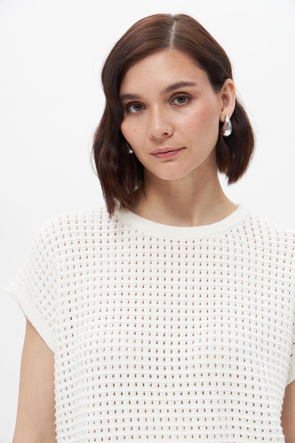 Пуловер UNQ женский ажурный