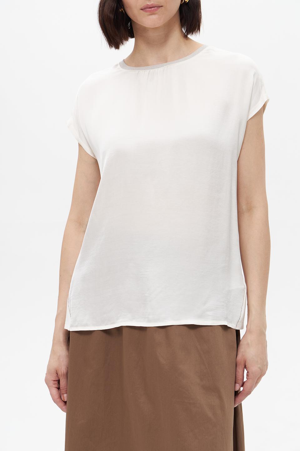 Блуза Oui женская белая с рукавами