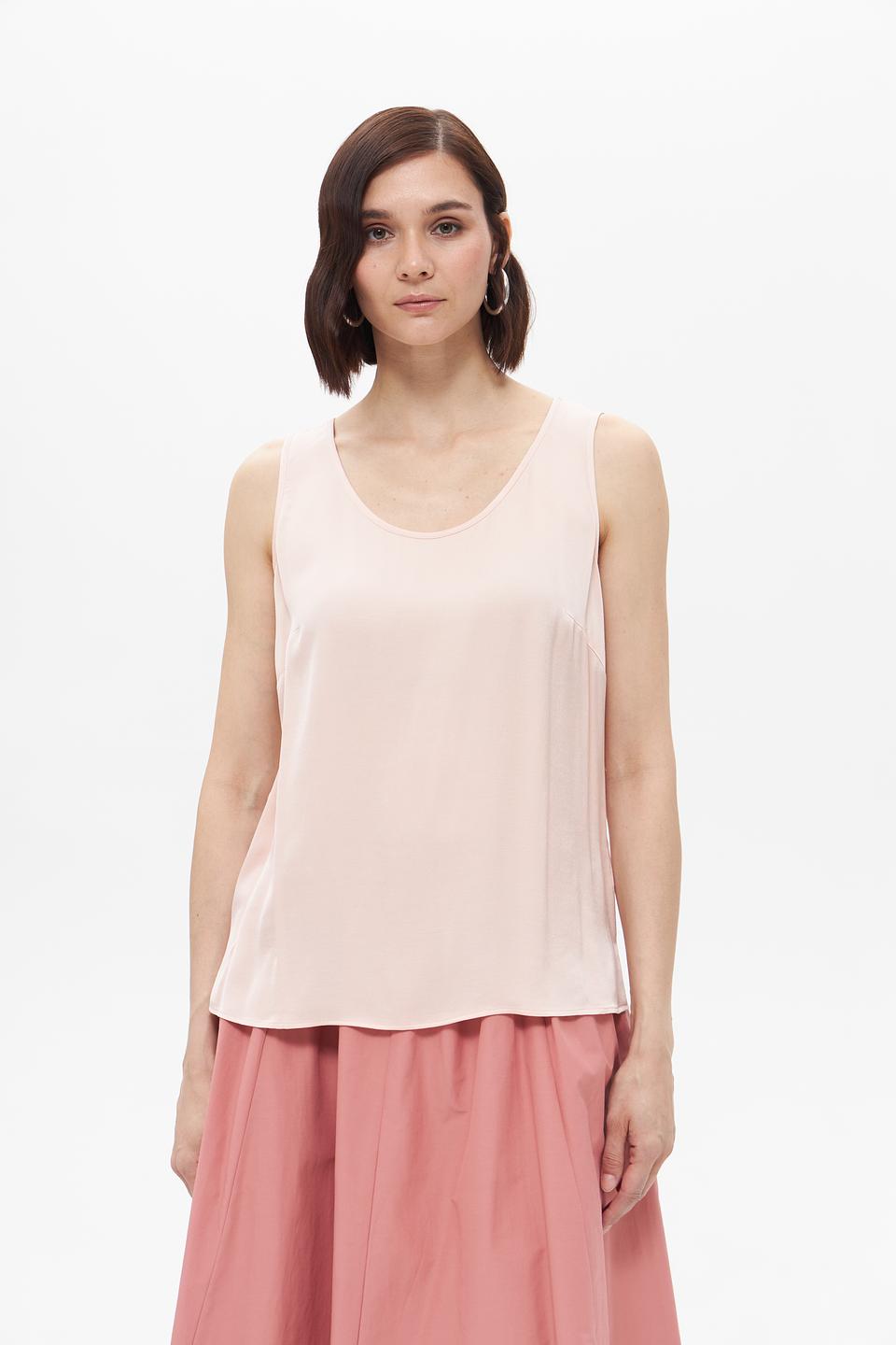 Топ Oui женский пудровый