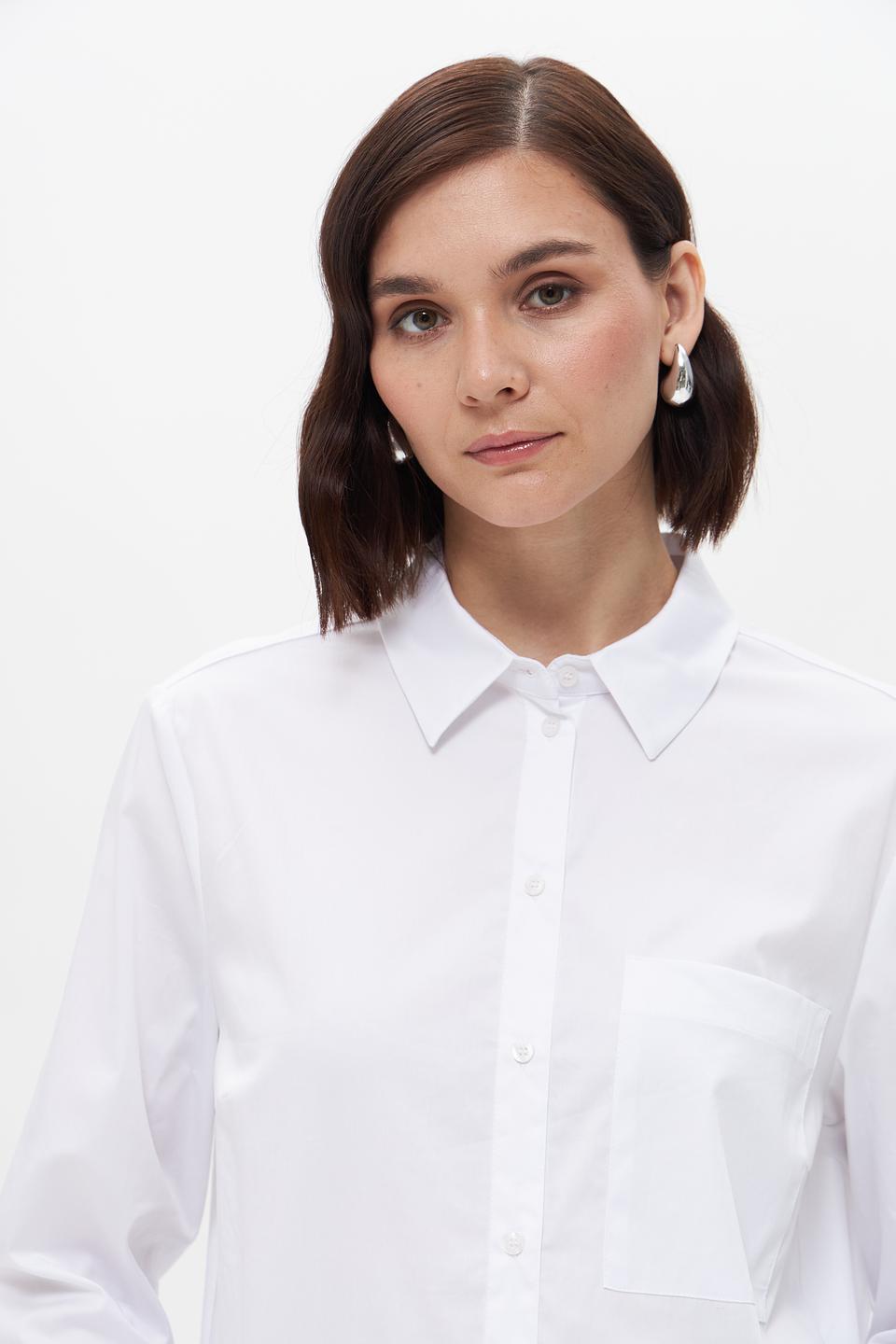 Блуза Oui классическая белая
