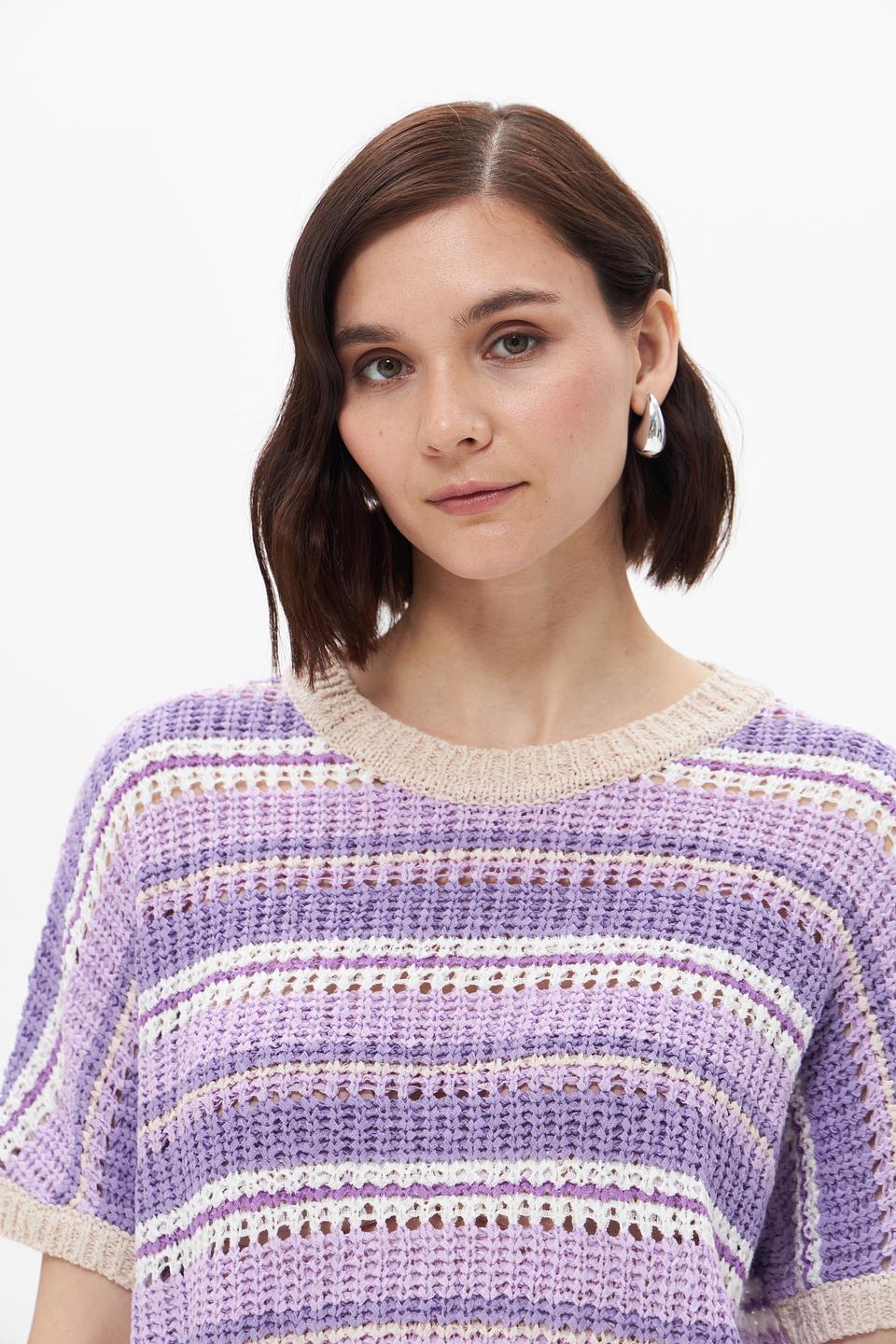 Пуловер Betty and Co в полоску