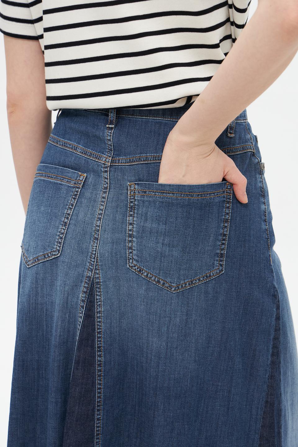 Юбка Lecomte джинсовая миди