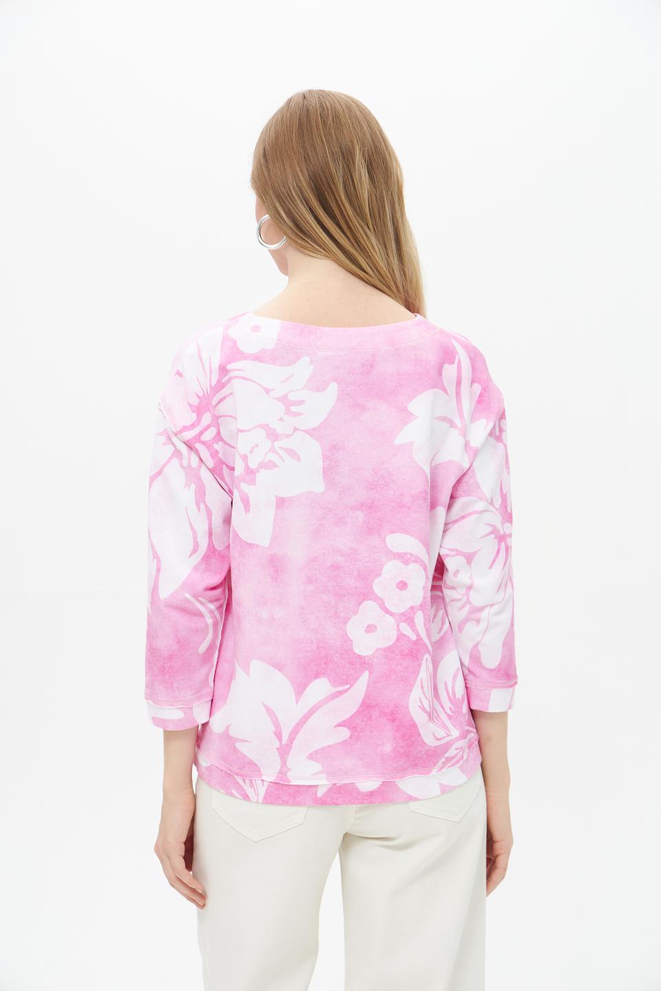 Пуловер Rabe collection с цветочным принтом