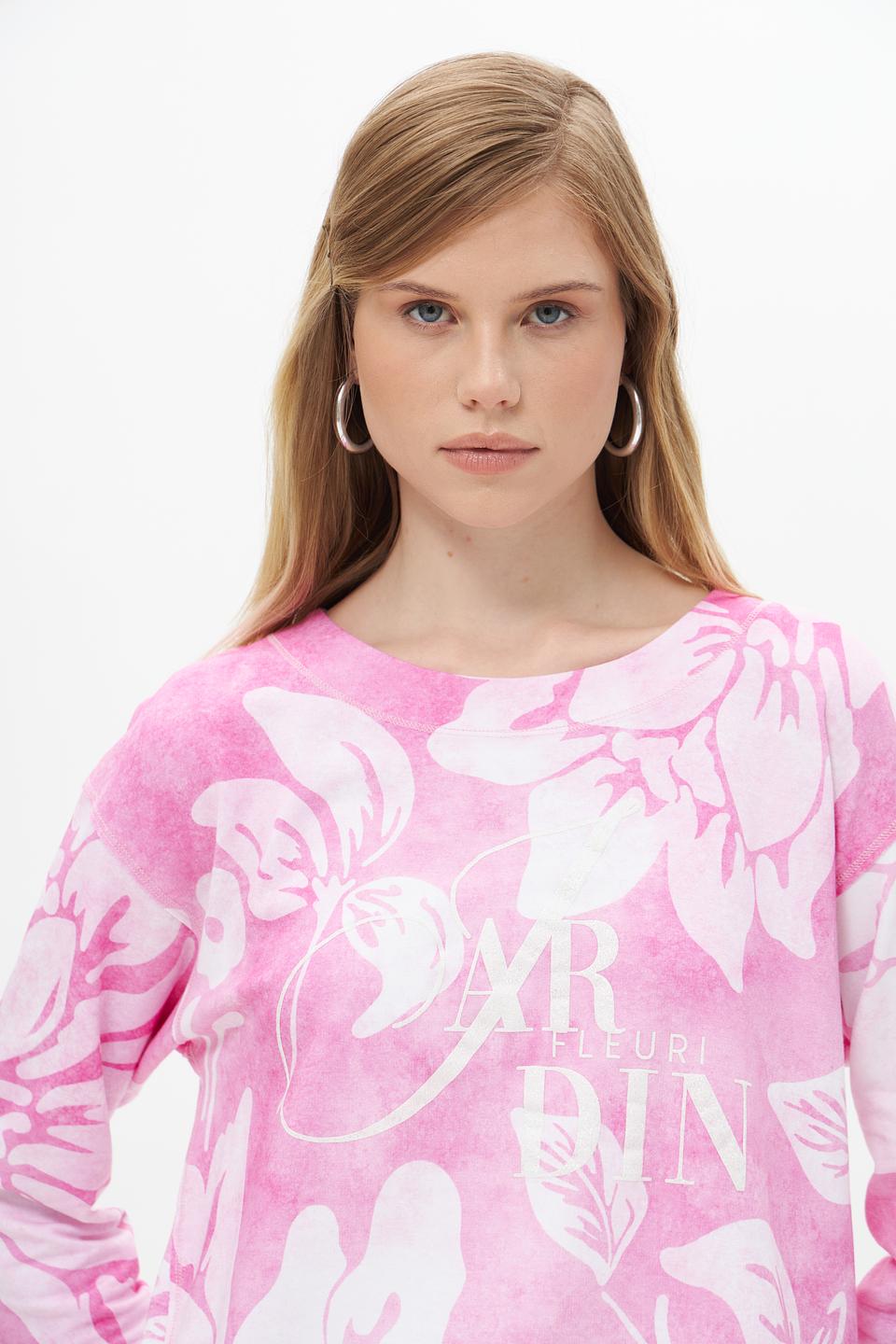 Пуловер Rabe collection с цветочным принтом