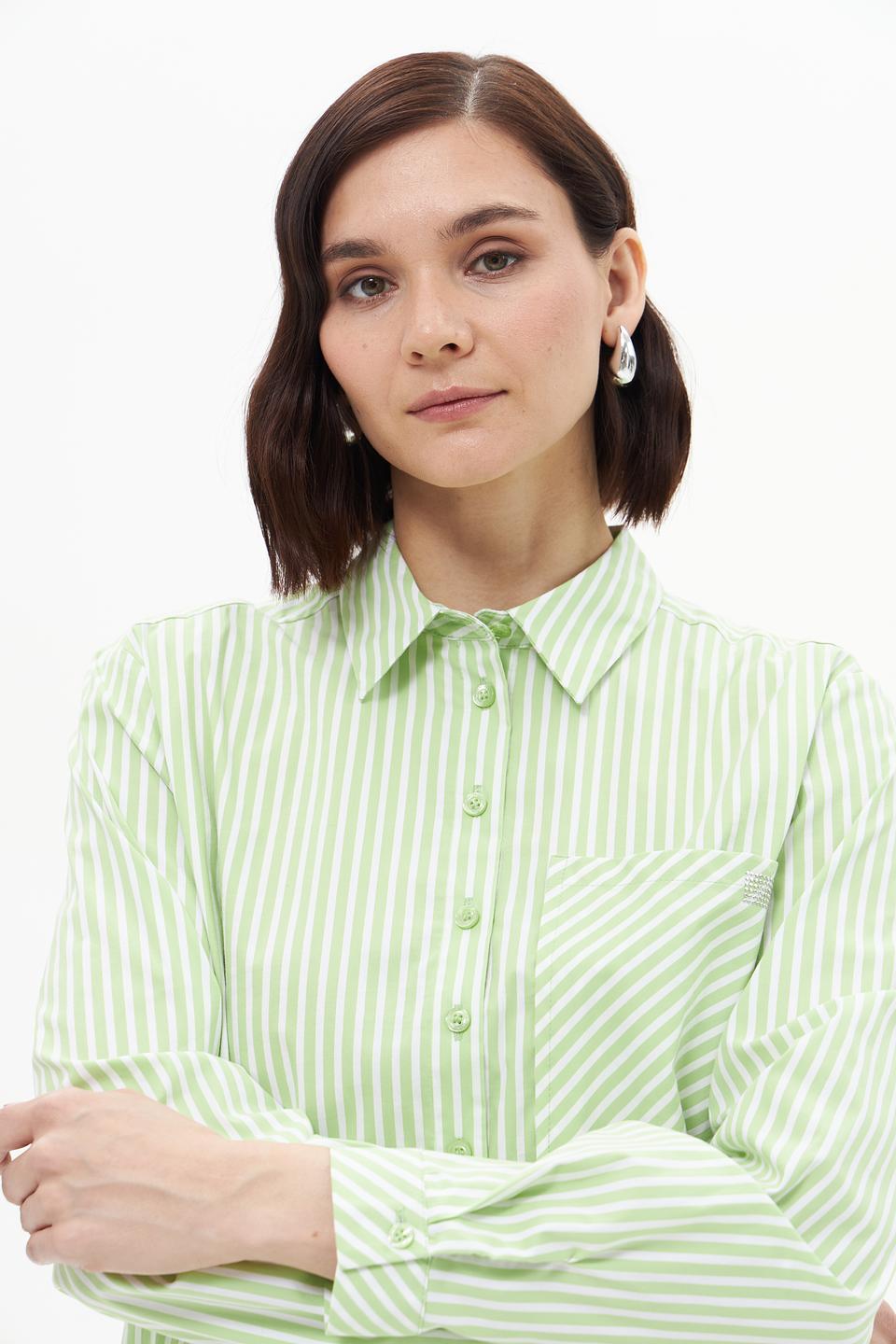 Блузка Betty Barclay в полоску лайм