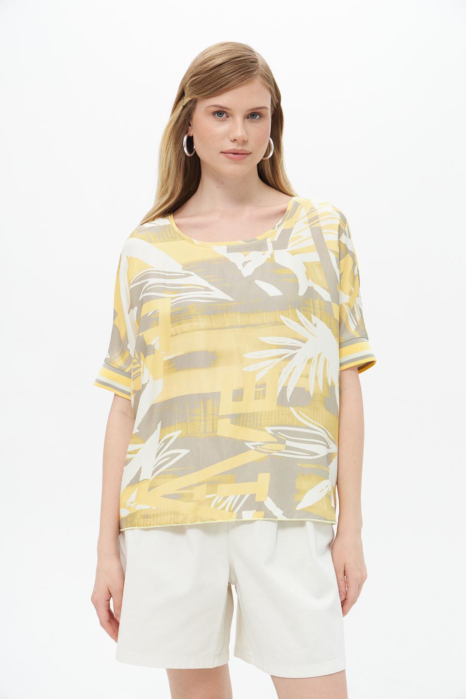 Блуза Lecomte с принтом