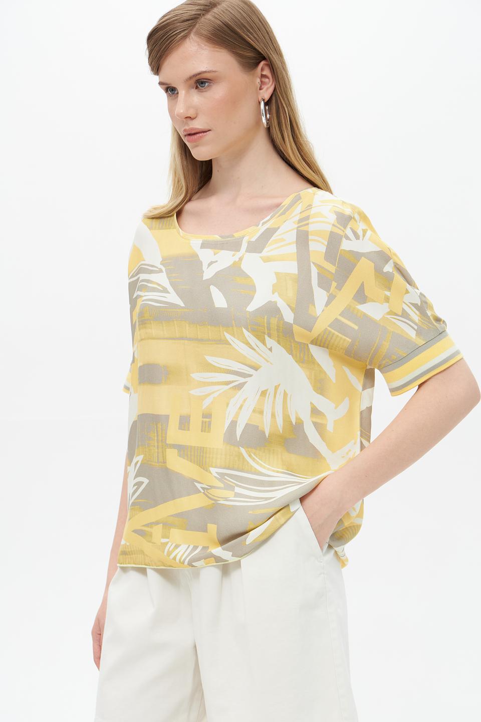 Блуза Lecomte с принтом