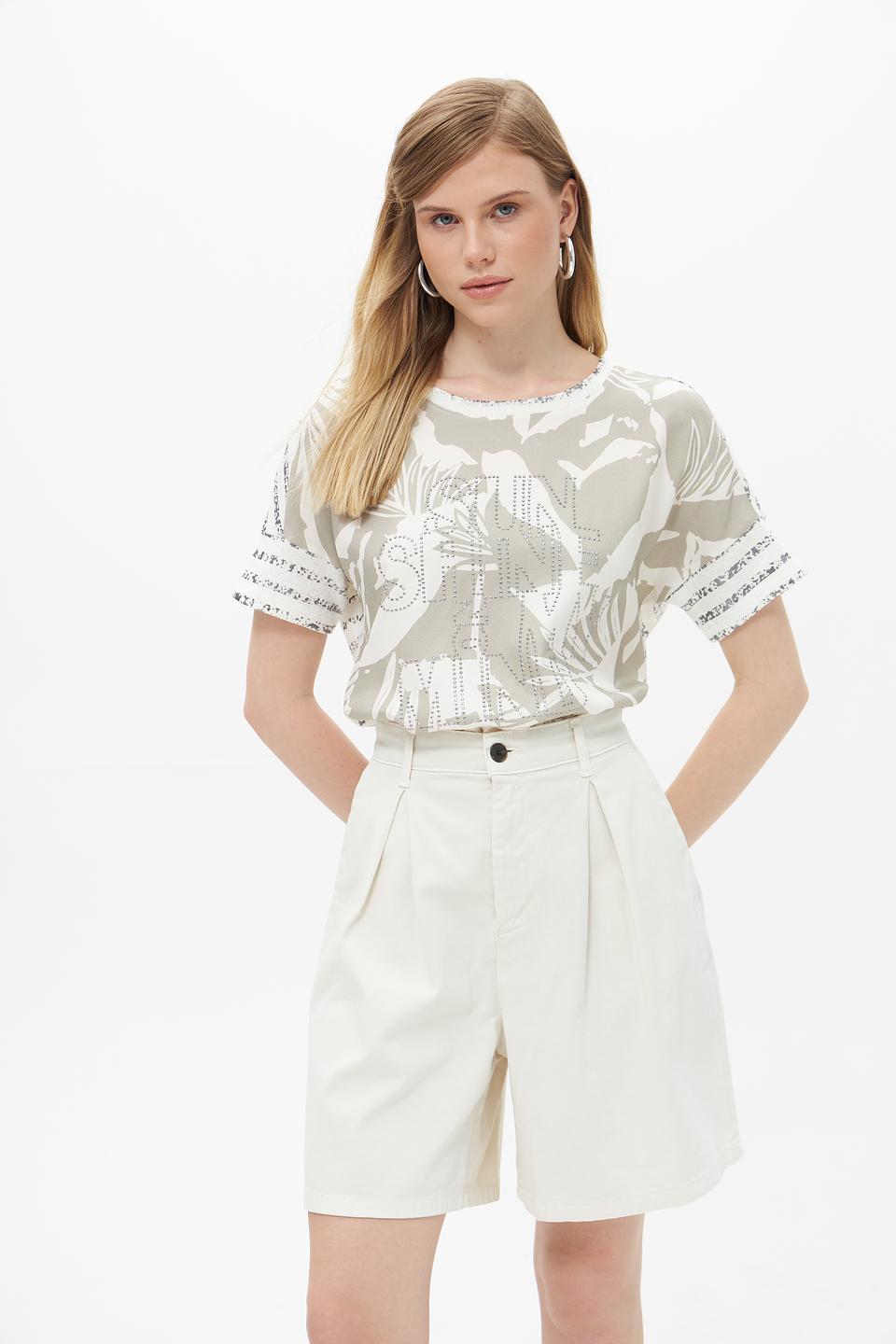 Блуза Lecomte с принтом