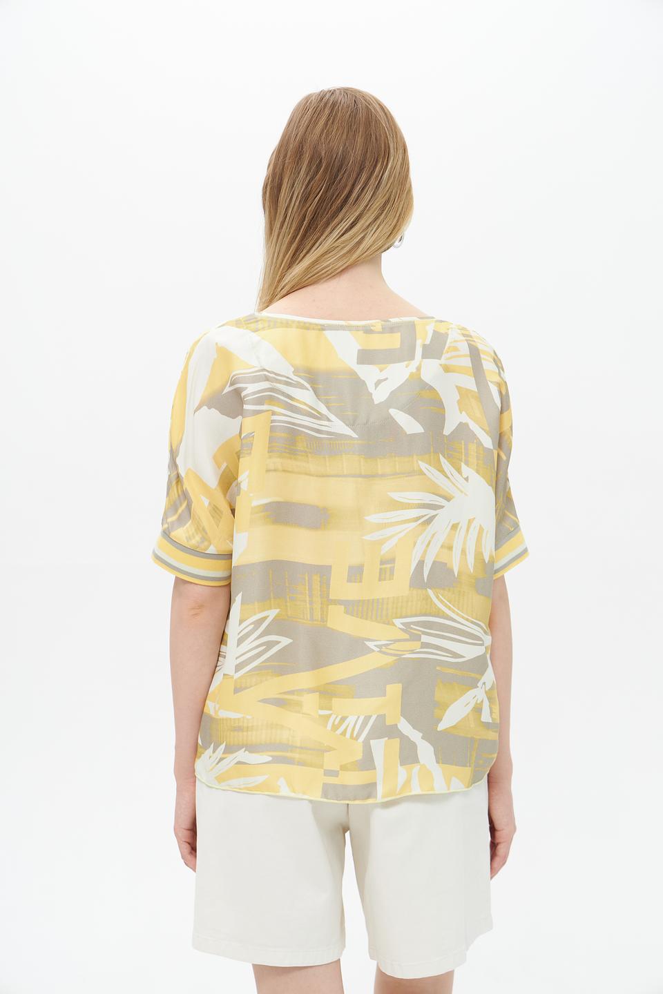 Блуза Lecomte с принтом