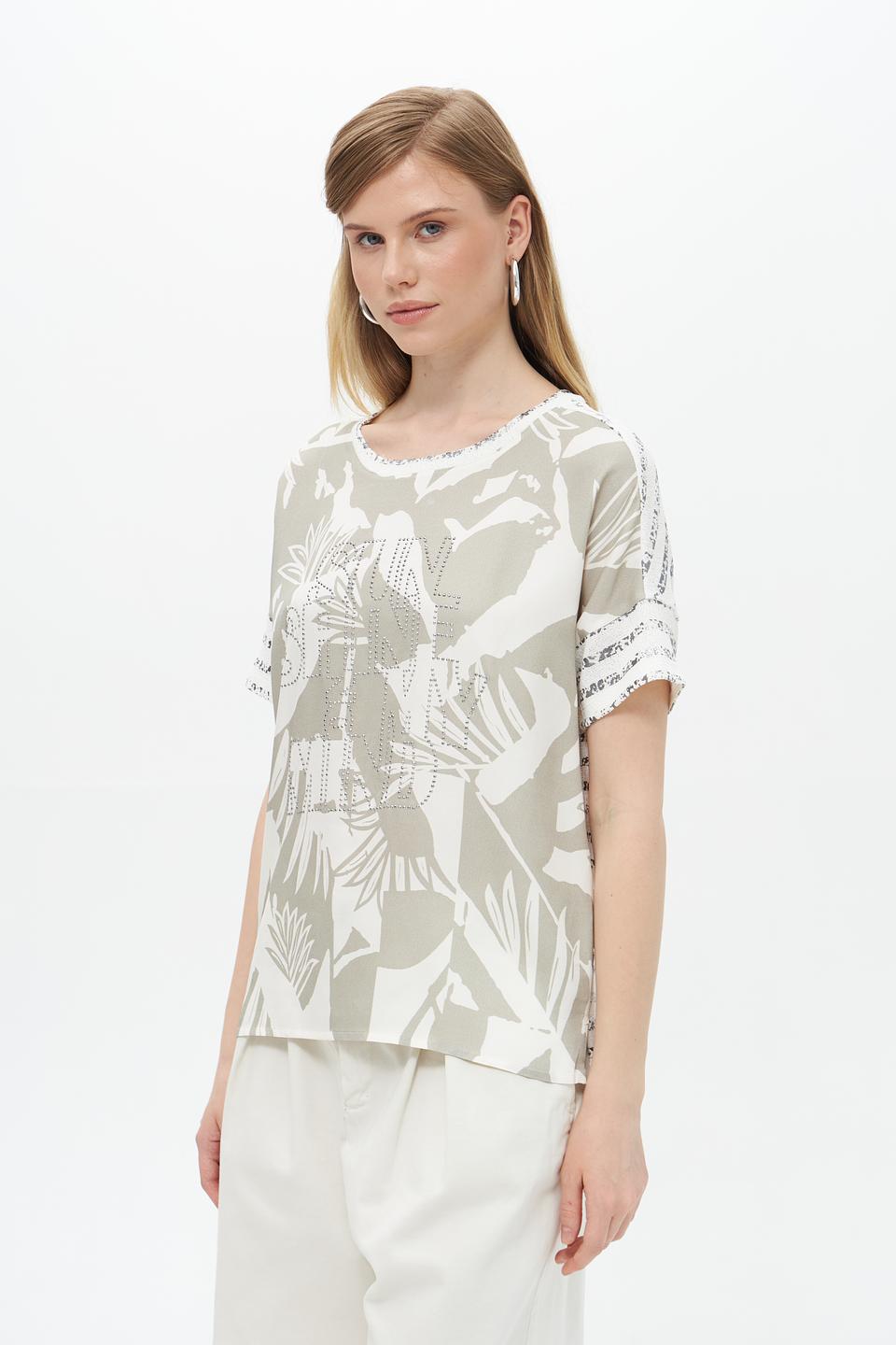 Блуза Lecomte с принтом