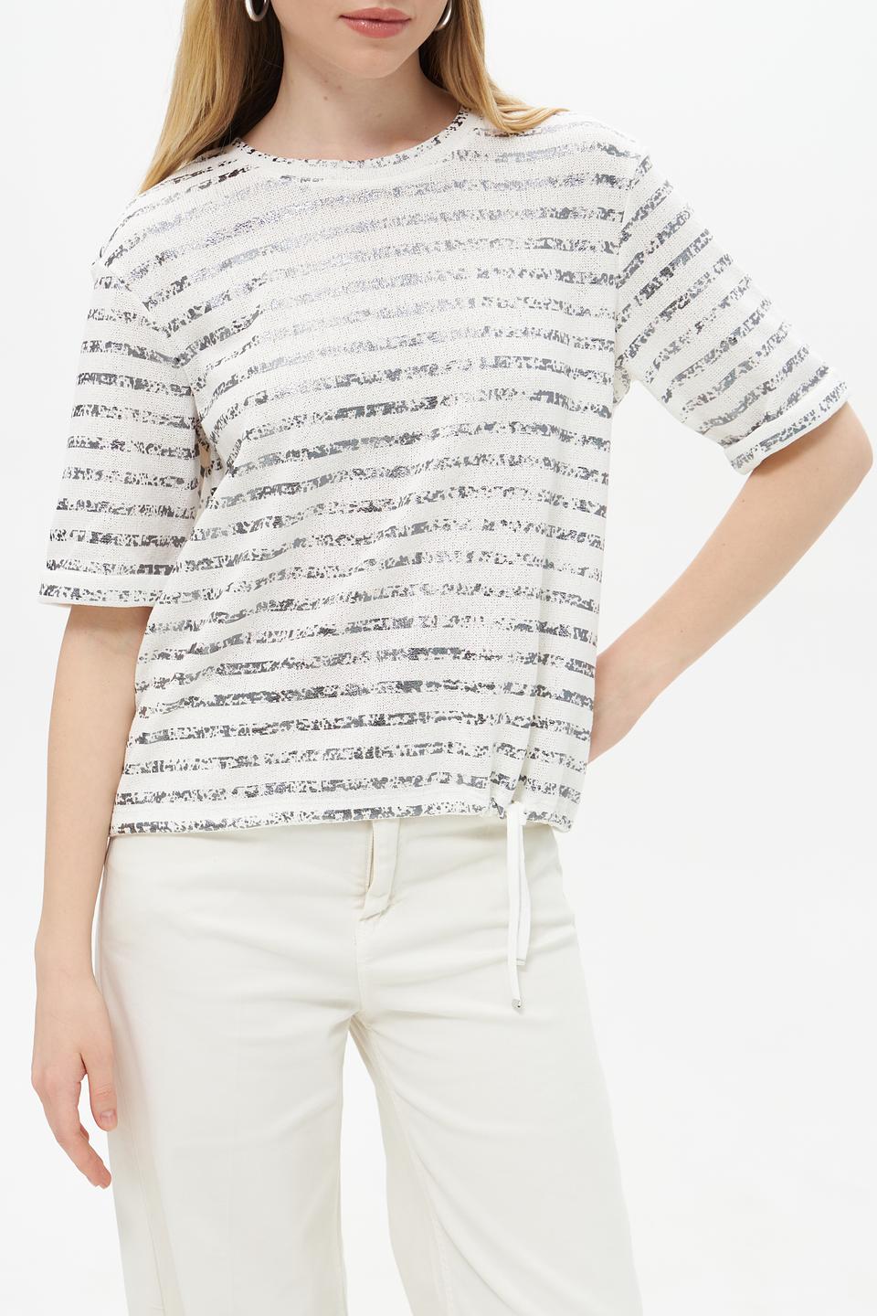 Футболка Lecomte в полоску