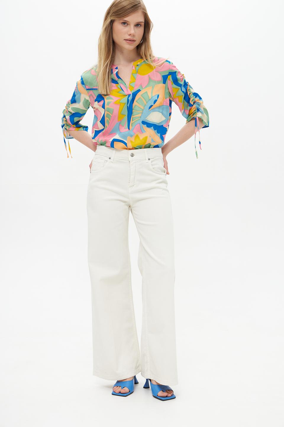 Блузка Lecomte с цветочным принтом